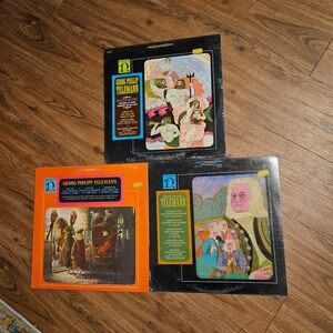 Georg Lot of 3 Georg Philipp Telemann Classical Vinyl Records‎ LP Sealed NOS